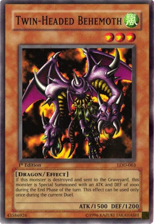 Image for Twin-Headed Behemoth (LOD-063) (Legacy of Darkness) - YuGiOh