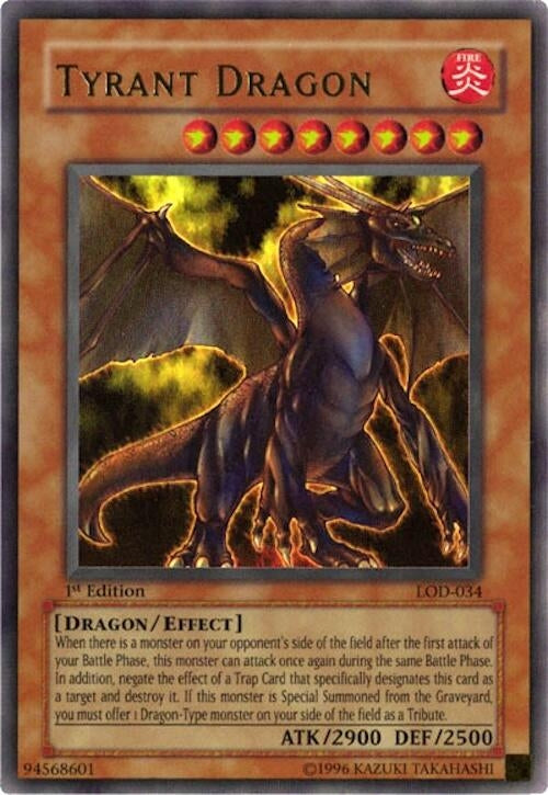 Image for Tyrant Dragon (LOD-034) (Legacy of Darkness) - YuGiOh