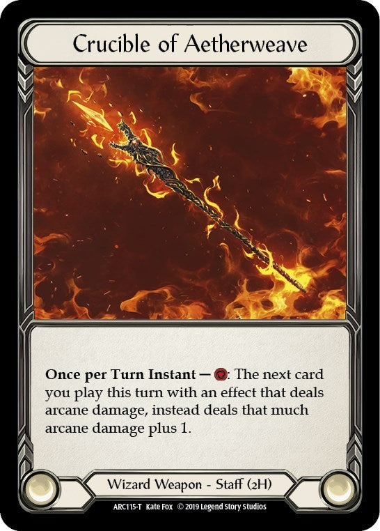 Image for Crucible of Aetherweave // Death Dealer (ARC115 // ARC040) (Arcane Rising) - Flesh and Blood TCG