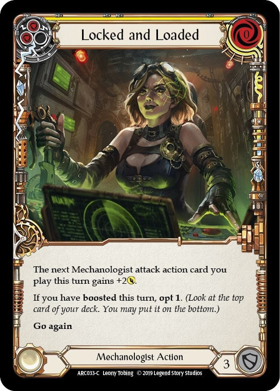 Image for Locked and Loaded (Yellow) (ARC033) (Arcane Rising) - Flesh and Blood TCG