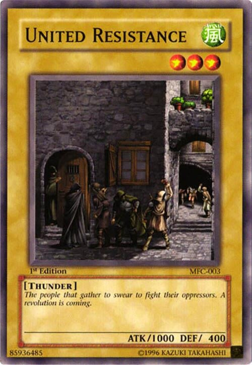 Image for United Resistance (MFC-003) (Magician's Force) (MFC) - YuGiOh