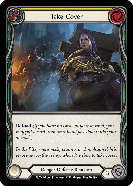 Image for Take Cover (Yellow) (ARC049) (Arcane Rising) - Flesh and Blood TCG