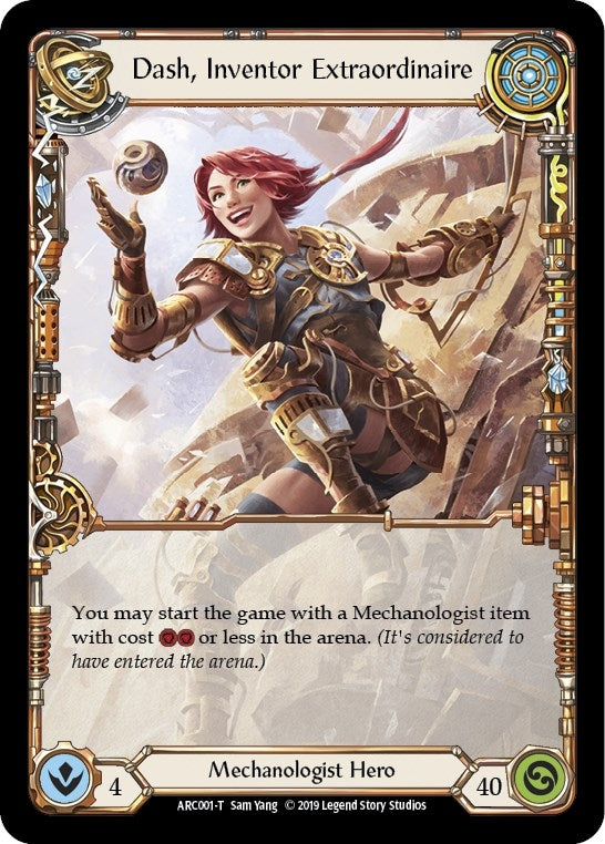 Image for Dash, Inventor Extraordinaire // Death Dealer (ARC001 // ARC040) (Arcane Rising) - Flesh and Blood TCG