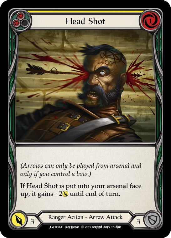 Image for Head Shot (Yellow) (ARC058) (Arcane Rising) - Flesh and Blood TCG