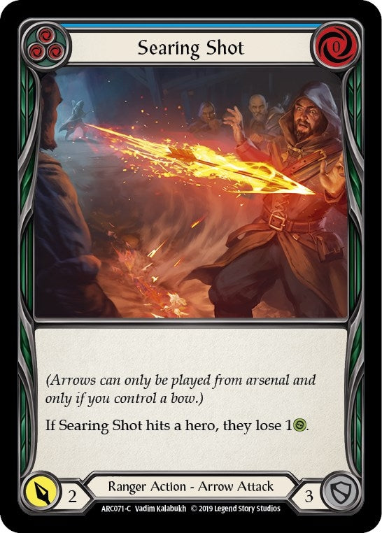 Image for Searing Shot (Blue) (ARC071) (Arcane Rising) - Flesh and Blood TCG