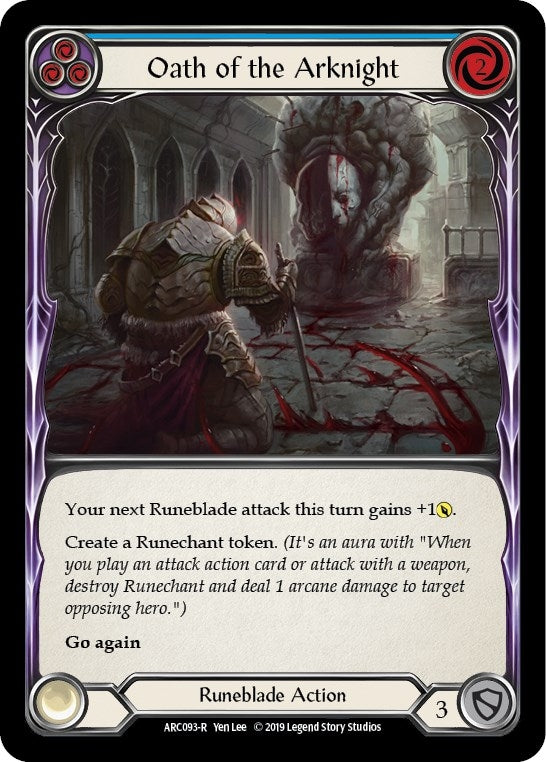 Oath of the Arknight (Blue) (ARC093) (Arcane Rising)