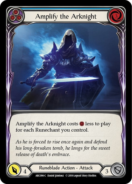 Image for Amplify the Arknight (Blue) (ARC096) (Arcane Rising) - Flesh and Blood TCG