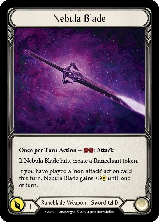Image for Nebula Blade // Teklo Plasma Pistol (ARC077 // ARC003) (Arcane Rising) - Flesh and Blood TCG
