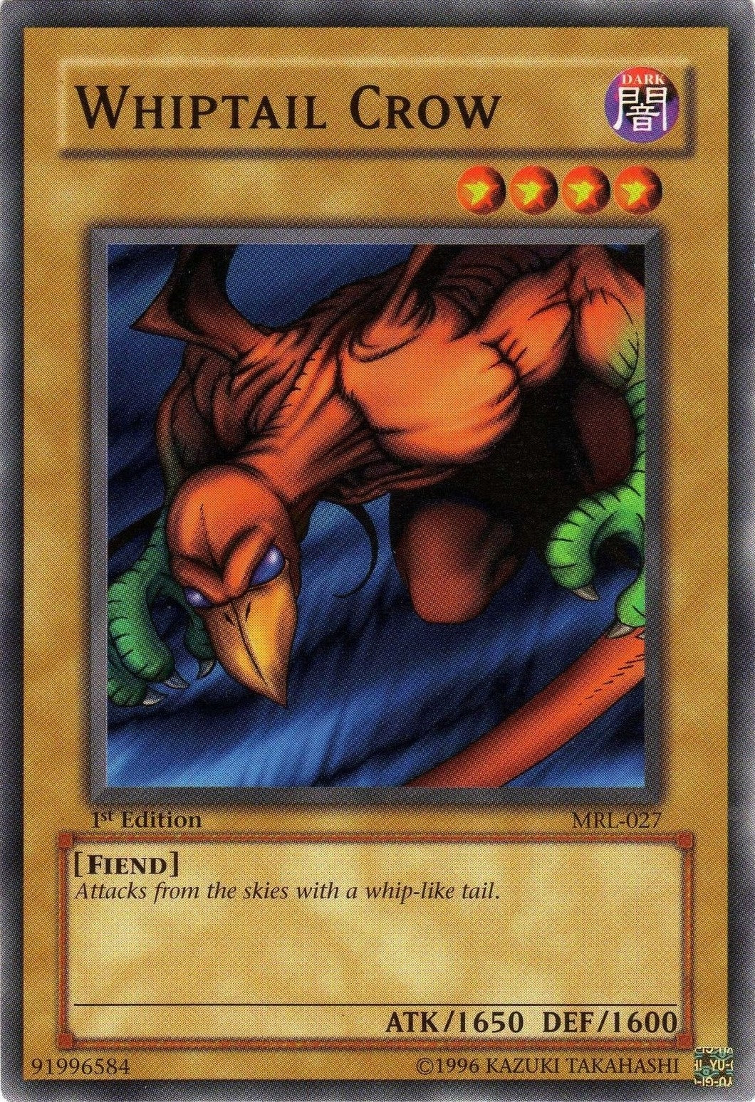 Image for Whiptail Crow (MRL-027) (Magic Ruler) - YuGiOh