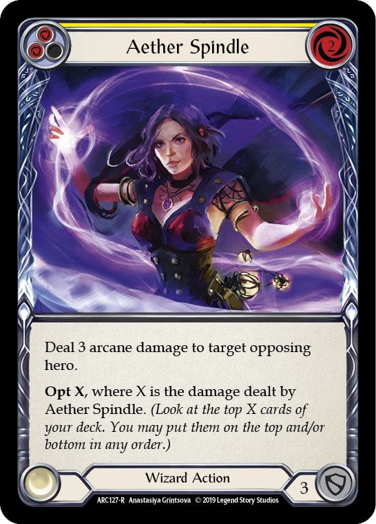 Aether Spindle (Yellow) (ARC127) (Arcane Rising)