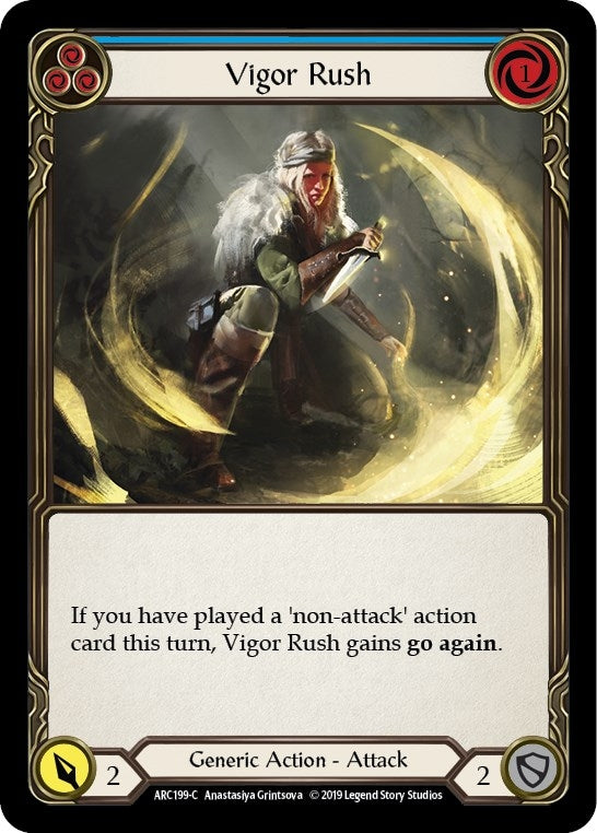 Image for Vigor Rush (Blue) (ARC199) (Arcane Rising) - Flesh and Blood TCG