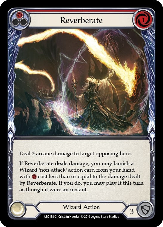 Image for Reverberate (Red) (ARC138) (Arcane Rising) - Flesh and Blood TCG
