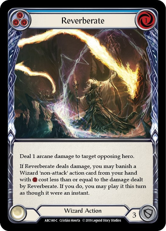 Image for Reverberate (Blue) (ARC140) (Arcane Rising) - Flesh and Blood TCG