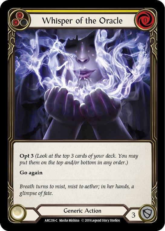 Whisper of the Oracle (Yellow) (ARC216) (Arcane Rising)