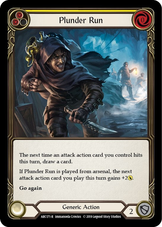 Image for Plunder Run (Yellow) (ARC171) (Arcane Rising) - Flesh and Blood TCG