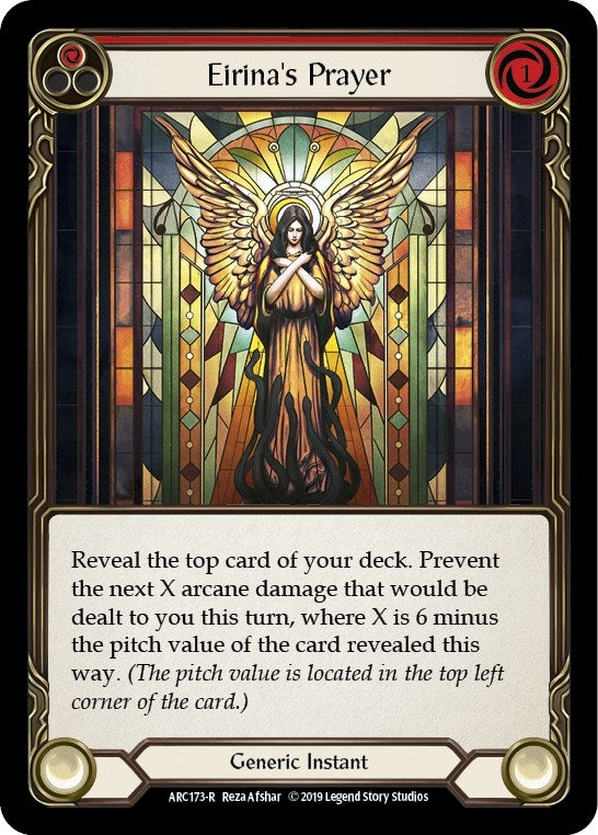 Image for Eirina's Prayer (Red) (ARC173) (Arcane Rising) - Flesh and Blood TCG