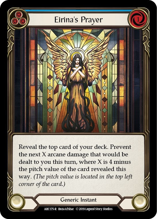 Image for Eirina's Prayer (Blue) (ARC175) (Arcane Rising) - Flesh and Blood TCG