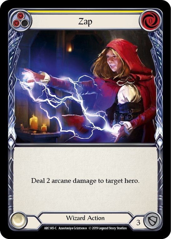 Image for Zap (Yellow) (ARC145) (Arcane Rising) - Flesh and Blood TCG