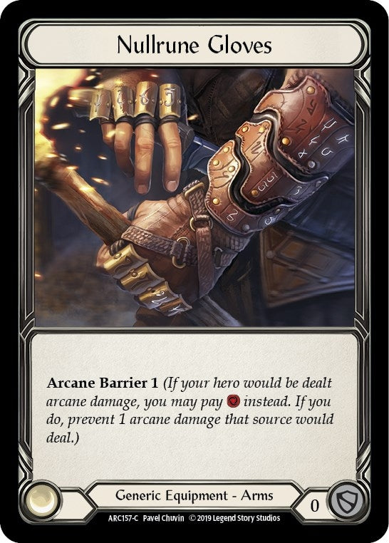 Image for Nullrune Gloves (ARC157) (Arcane Rising) - Flesh and Blood TCG