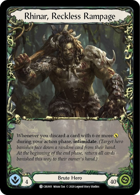 Rhinar, Reckless Rampage (CRU001) (Crucible of War)