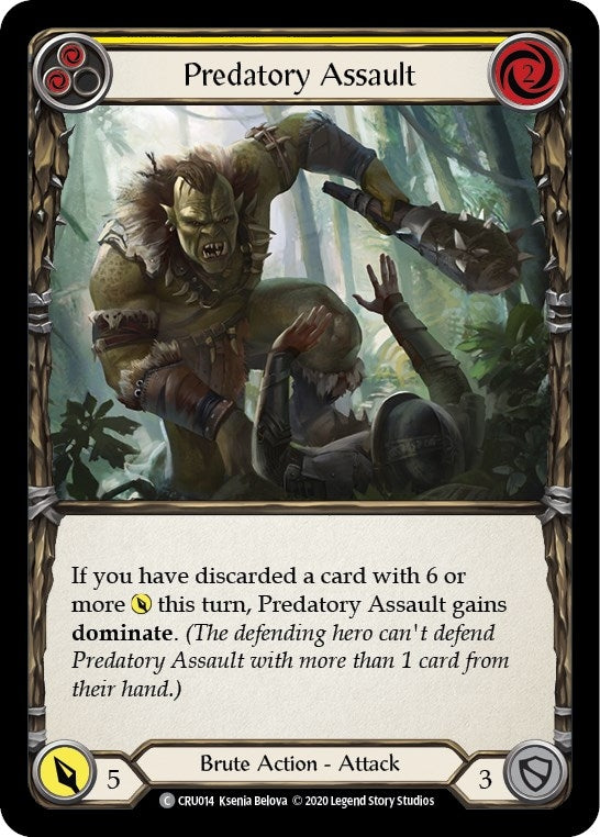 Predatory Assault (Yellow) (CRU014) (Crucible of War)