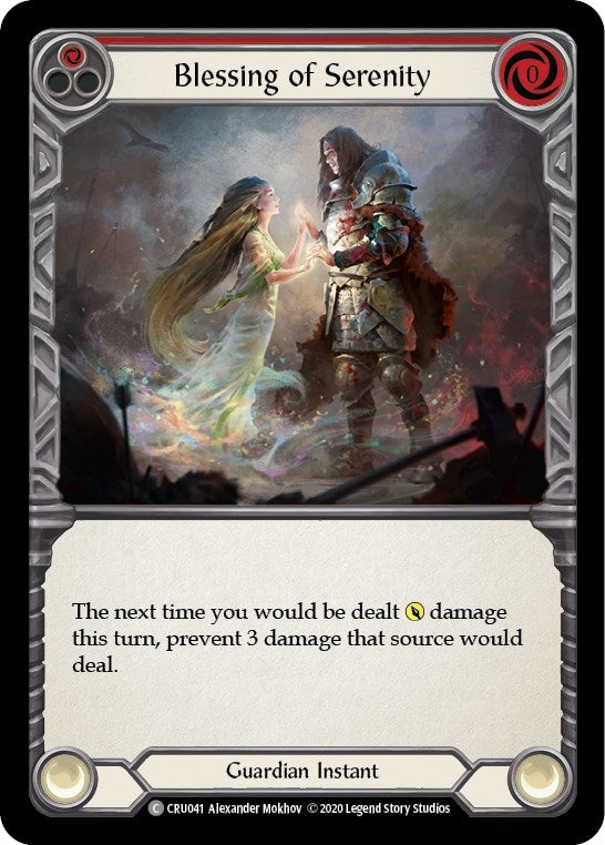 Blessing of Serenity (Red) (CRU041) (Crucible of War)
