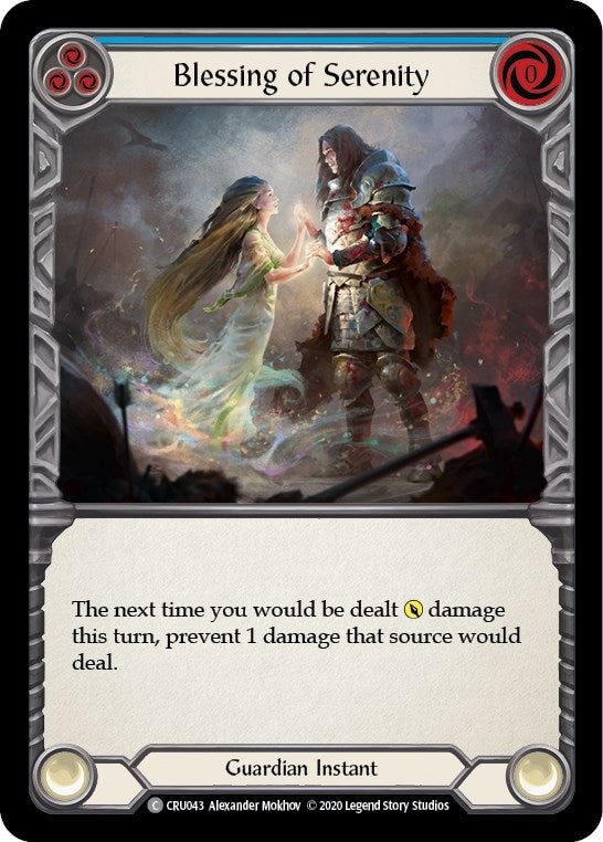 Blessing of Serenity (Blue) (CRU043) (Crucible of War)