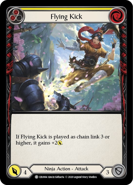 Flying Kick (Yellow) (CRU064) (Crucible of War)