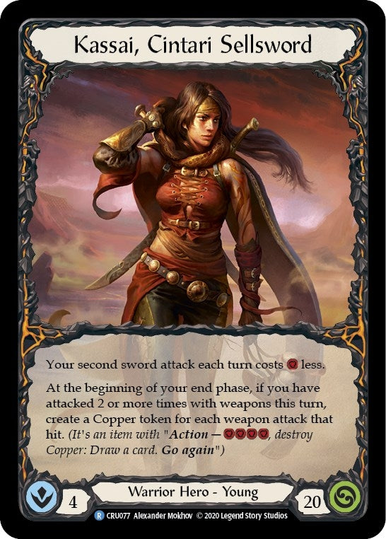 Kassai, Cintari Sellsword (CRU077) (Crucible of War)