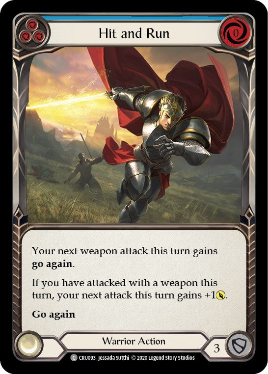 Hit and Run (Blue) (CRU093) (Crucible of War)