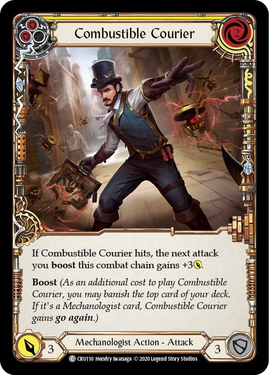 Combustible Courier (Yellow) (CRU110) (Crucible of War)