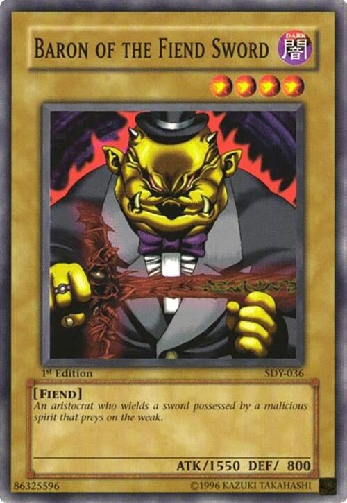 Image for Baron of the Fiend Sword (SDY-036) (Starter Deck: Yugi) (SDY) - YuGiOh