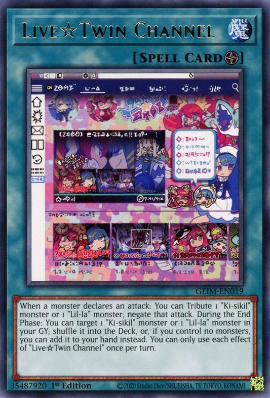 Image for Live Twin Channel (GEIM-EN019) (Genesis Impact) - YuGiOh