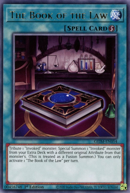 Image for The Book of the Law (GEIM-EN054) (Genesis Impact) - YuGiOh