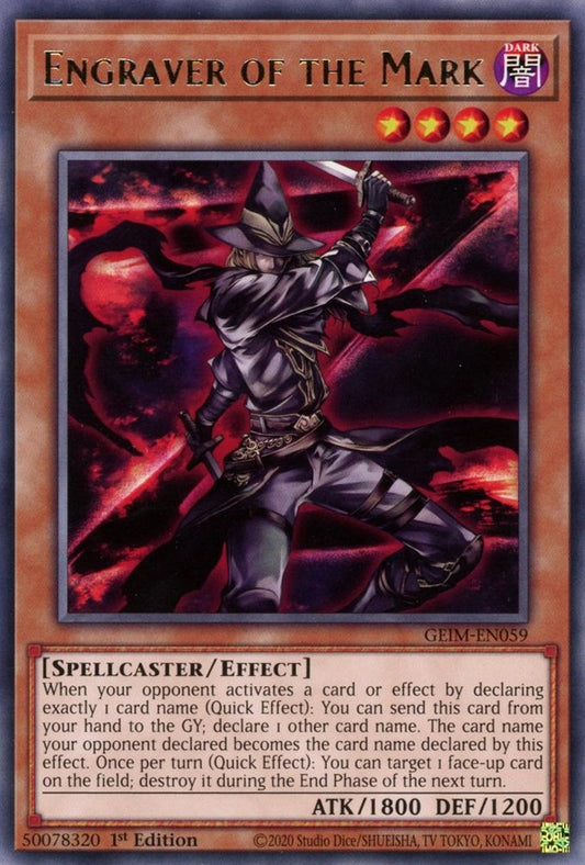 Image for Engraver of the Mark (GEIM-EN059) (Genesis Impact) - YuGiOh