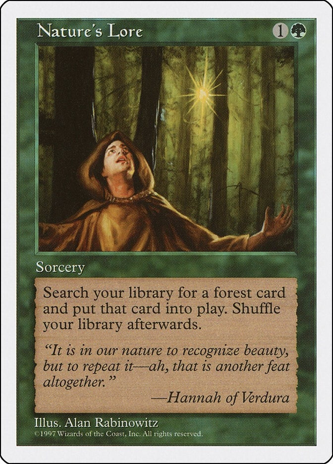 Image for Nature's Lore (Fifth Edition) - Magic: The Gathering