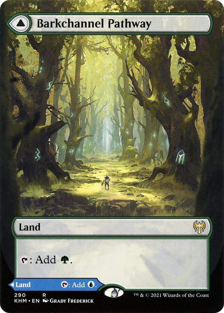 Image for Barkchannel Pathway (Borderless) (290) (Kaldheim) - Magic: The Gathering