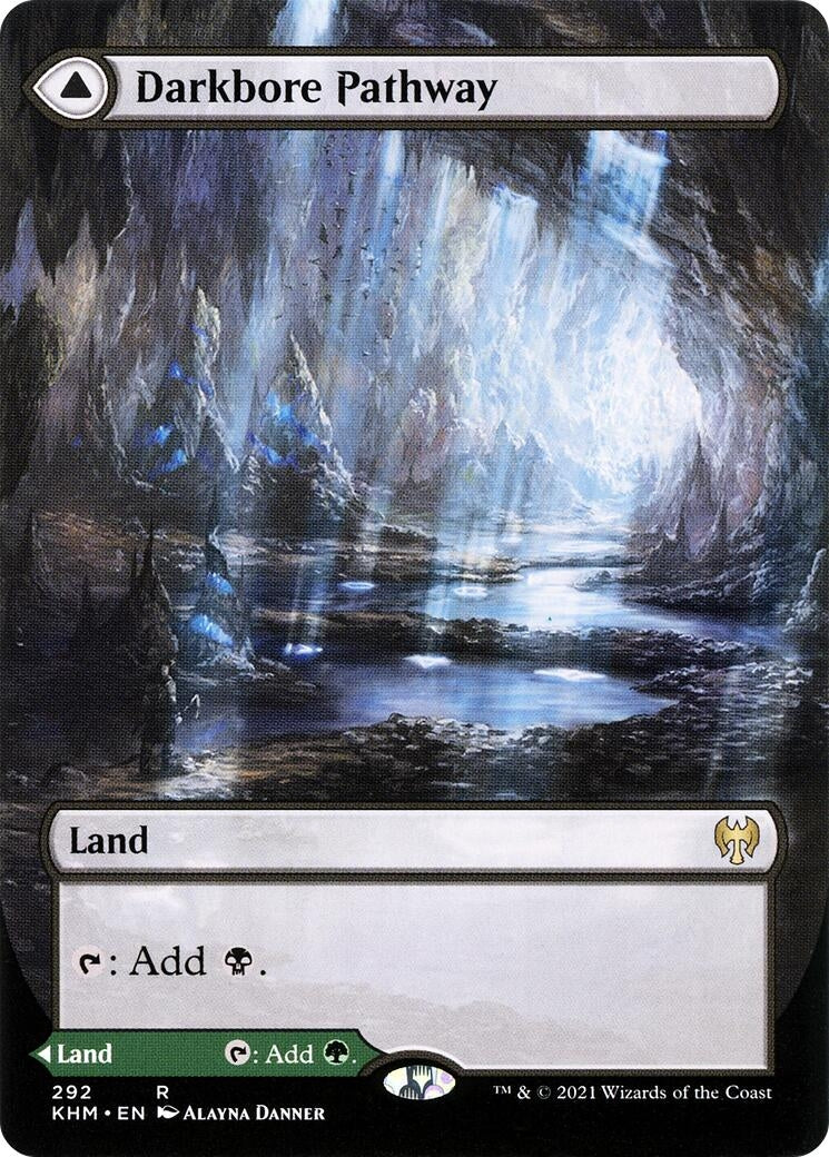 Image for Darkbore Pathway (Borderless) (292) (Kaldheim) - Magic: The Gathering