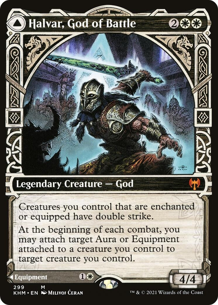 Image for Halvar, God of Battle (Showcase) (299) (Kaldheim) - Magic: The Gathering