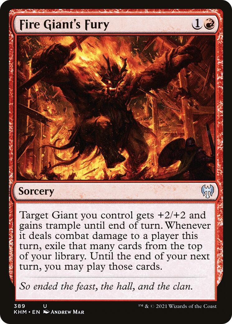 Fire Giant's Fury (389) (Kaldheim)