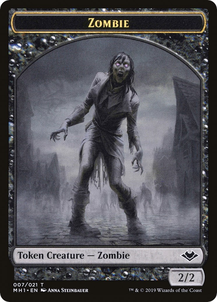 Image for Zombie // Golem Double-Sided Token (7 // 18) (Modern Horizons) - Magic: The Gathering