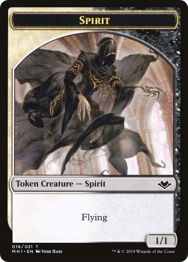 Image for Spirit // Golem Double-Sided Token (16 // 18) (Modern Horizons) - Magic: The Gathering