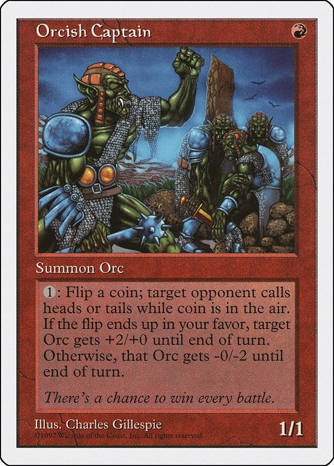 Image for Orcish Captain (Fifth Edition) - Magic: The Gathering