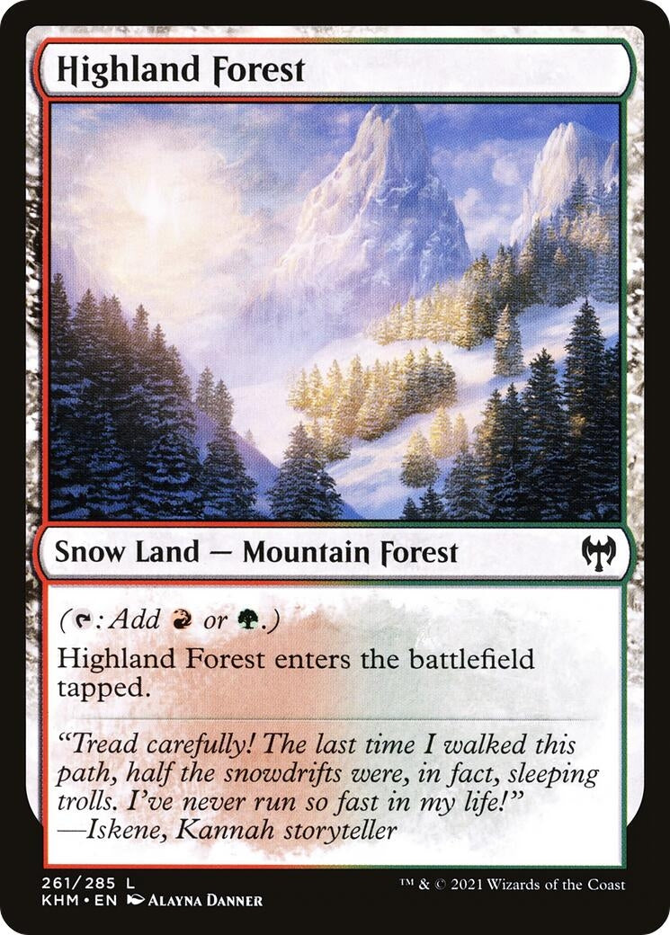 Image for Highland Forest (261) (Kaldheim) - Magic: The Gathering