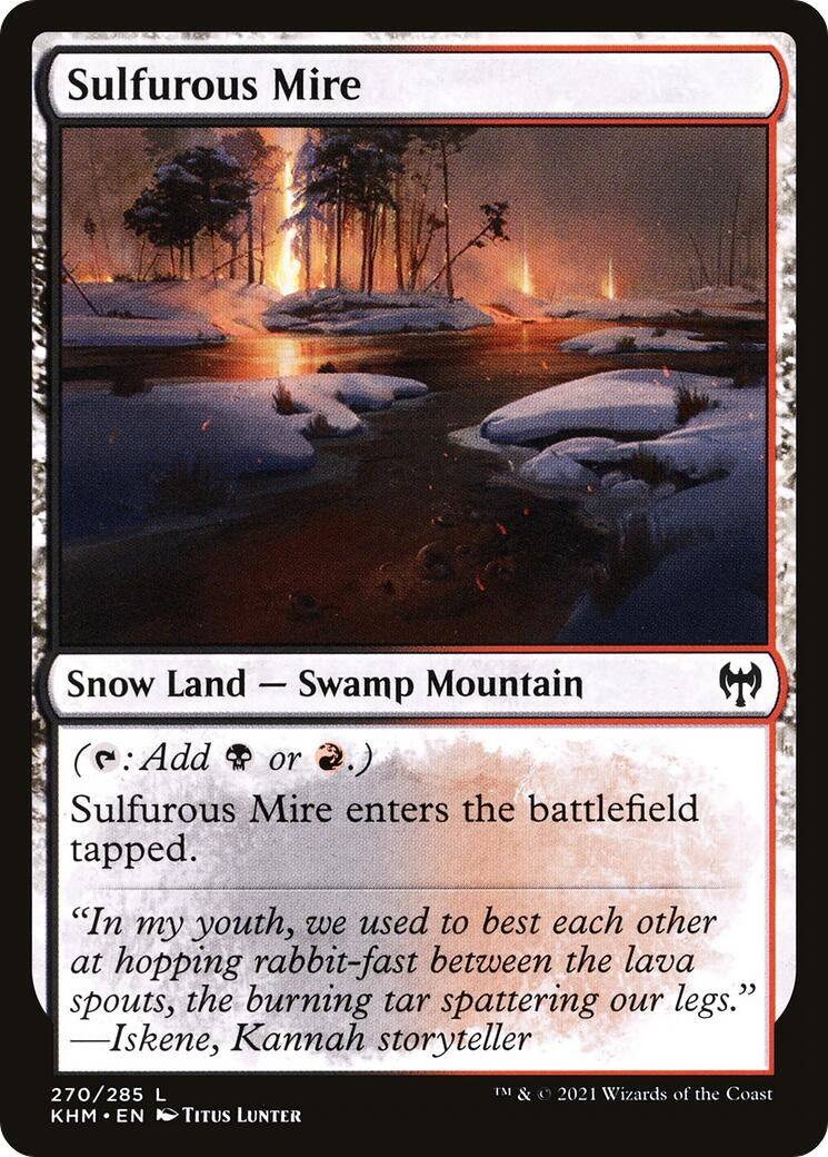 Image for Sulfurous Mire (270) (Kaldheim) - Magic: The Gathering