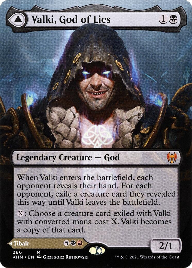 Valki, God of Lies (Borderless) (286) (Kaldheim)