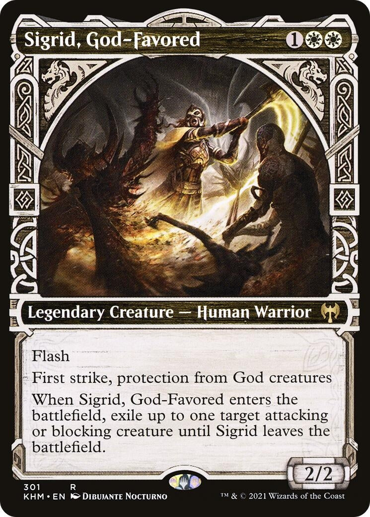Image for Sigrid, God-Favored (Showcase) (301) (Kaldheim) - Magic: The Gathering