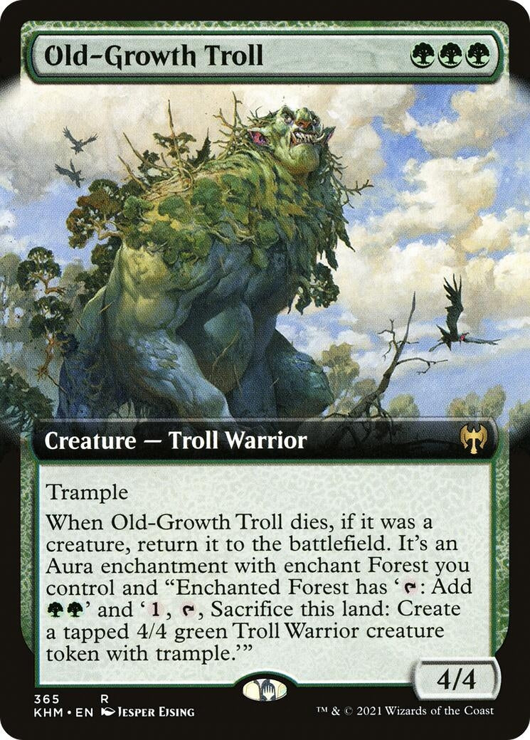 Image for Old-Growth Troll (Extended Art) (365) (Kaldheim) - Magic: The Gathering