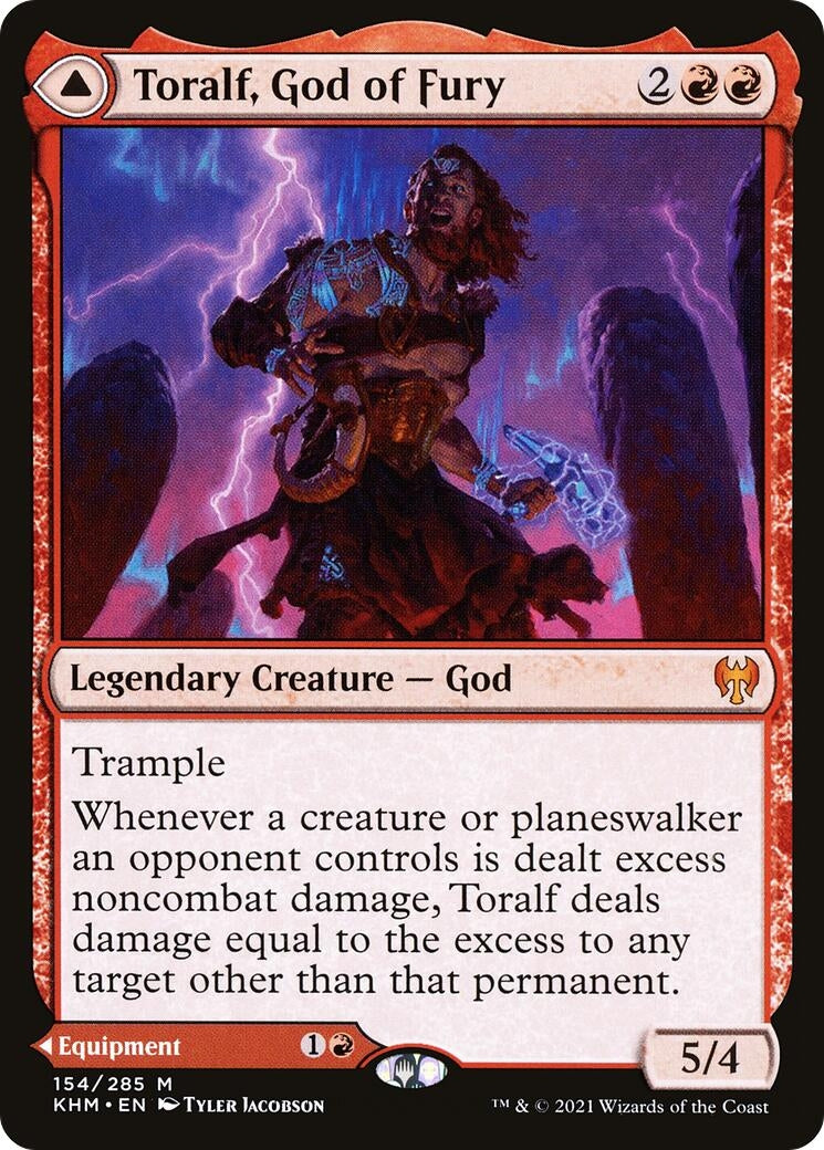 Image for Toralf, God of Fury (154) (Kaldheim) - Magic: The Gathering
