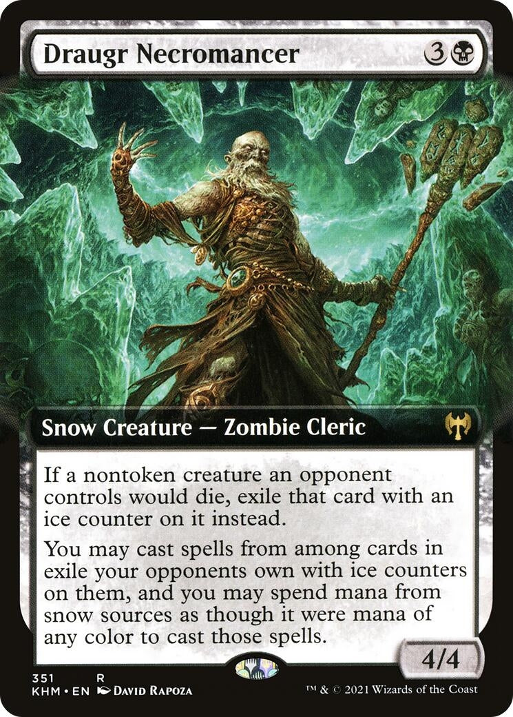 Image for Draugr Necromancer (Extended Art) (351) (Kaldheim) - Magic: The Gathering